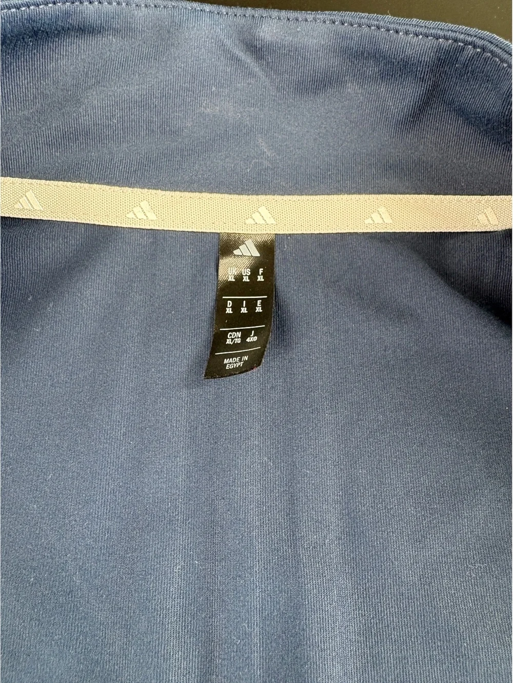 Adidas Golf Vest Men's XL Navy Full Zip Peached Performance NWT